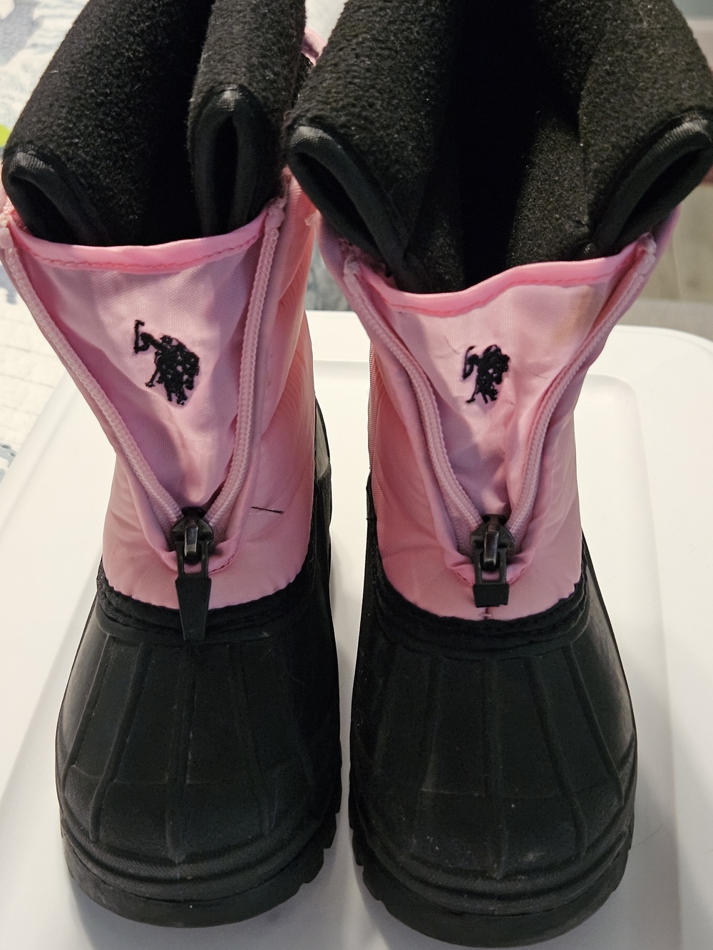 Polo by Ralph Lauren Pink and Black Kids' Rain & Snow Boots